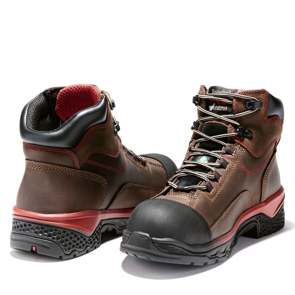 Bocanci De Muncă Timberland Barbati Maro/Negrii - Pro® Bosshog 6 Comp Toe - Romania - BTRMDI103